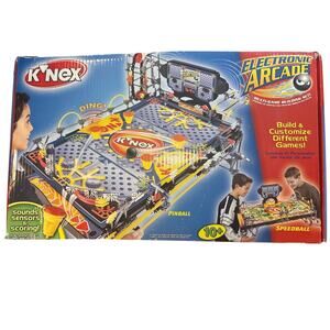 K'Nex Electronic Arcade 7691 Pinball Speedball Multi-Game Building Set w/ Parts